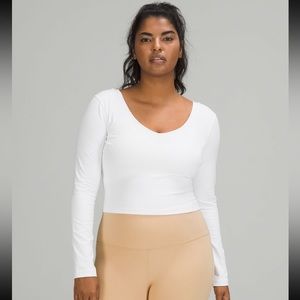 Brand new with tags - Lululemon align long sleeve - white size 2
